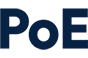 An illustration of the letters Peo representing Power over Ethernet (PoE)