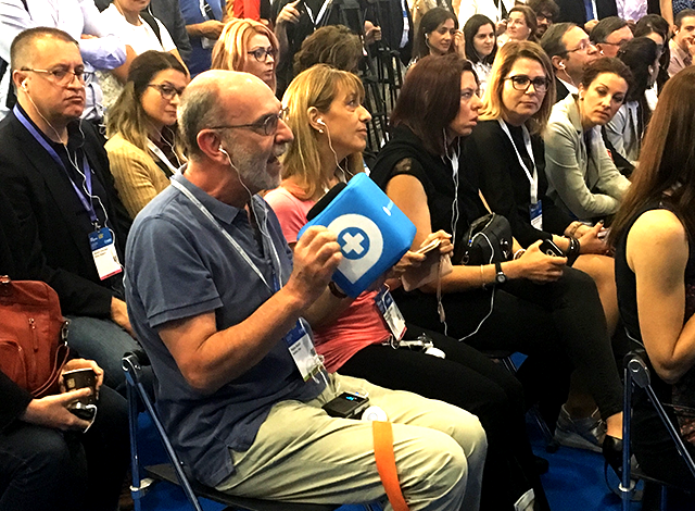 Catchbox being used at Medicalwriters.com event